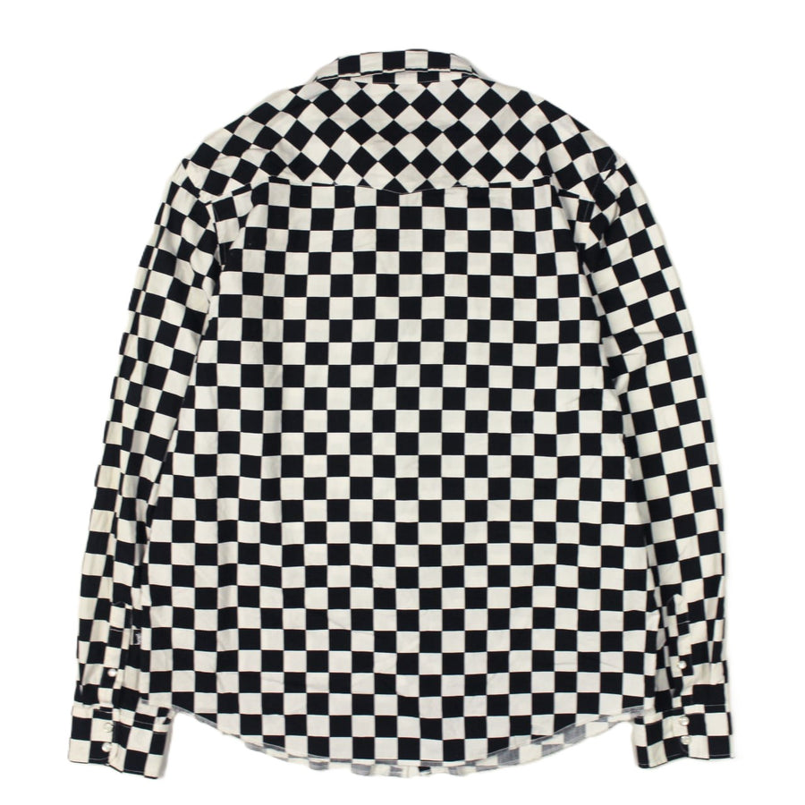 Stussy Checkered Western L/S Shirt Black/White (WORN)
