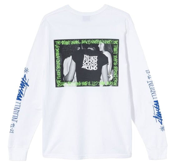 Stussy x Union LA Best Fuckin Sound L/S Tee White