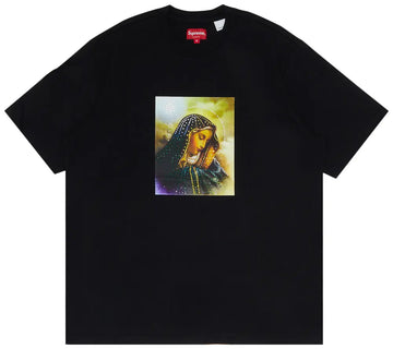 Supreme Virgin Mary Rhinestone Tee Black (WORN)