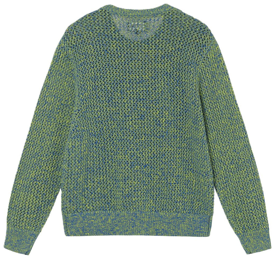 Stussy 2 Tone Loose Gauge Sweater Green