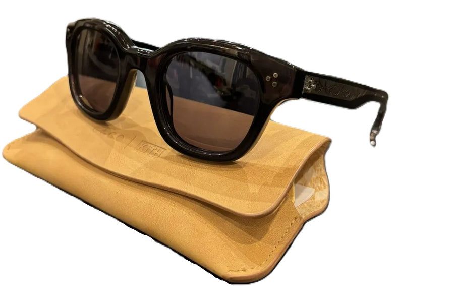 Kith x Garrett Leight CO Gibson Sunglasses Noir (WORN)