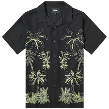 Stussy Palm Tree Shirt Black (WORN)