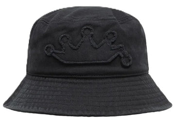 Stussy Crown Applique Bucket Hat Black