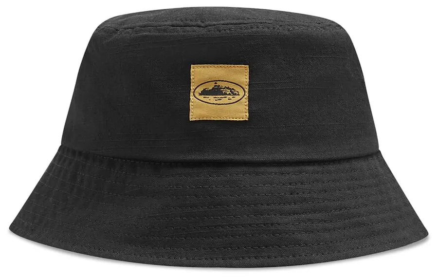 Corteiz OG Island Bucket Hat Black (WORN)