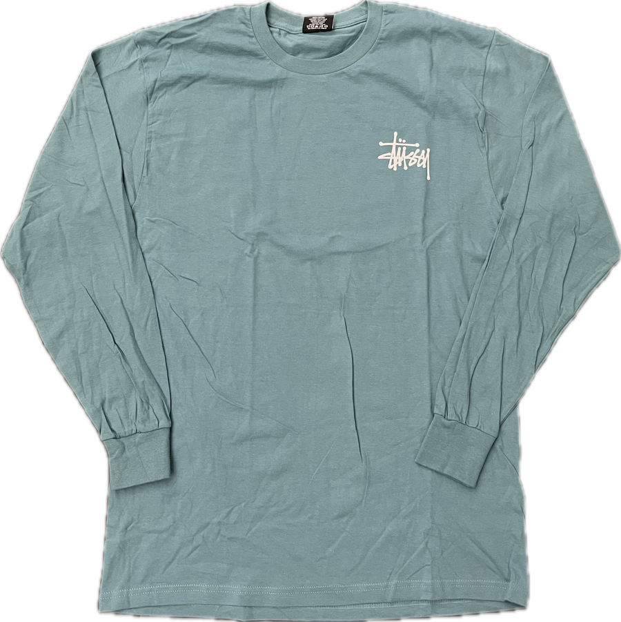 Stussy Basic Logo L/S Tee (Teal)