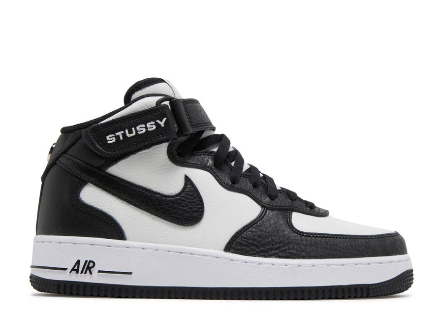 Nike Air Force 1 Mid Stussy Light Bone Black (WORN)