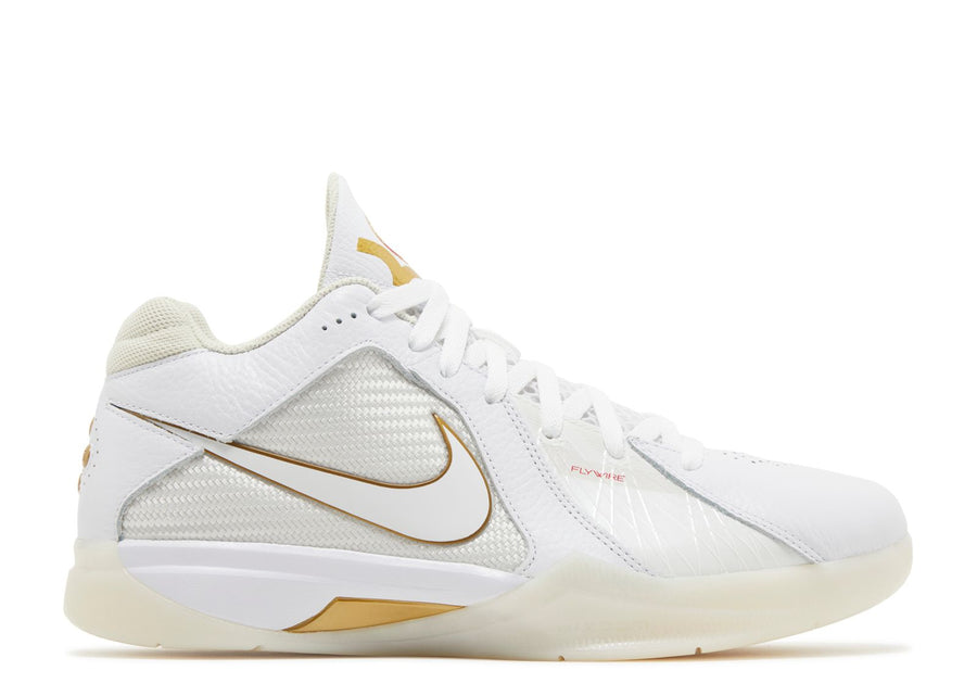 Nike KD 3 Retro White Metallic Gold (WORN)