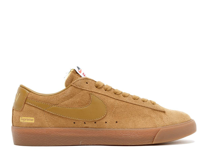 Nike SB Blazer Low GT Supreme Golden Beige (WORN)