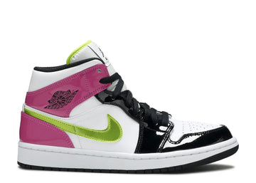 Jordan 1 Mid White Black Cyber Pink