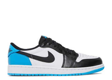Jordan 1 Retro Low OG Black Dark Powder Blue (WORN)