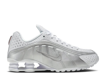 Nike Shox R4 White Metallic Silver (Women's) (WORN)