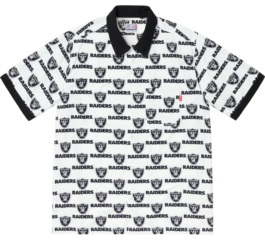 Supreme NFL x Raiders x '47 Button Up White (WORN)