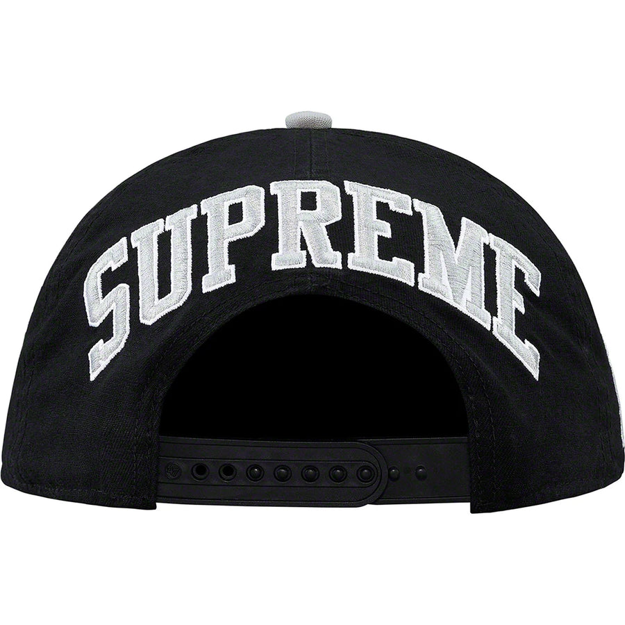 Supreme NFL x Raiders x '47 5-Panel Cap Black Silver