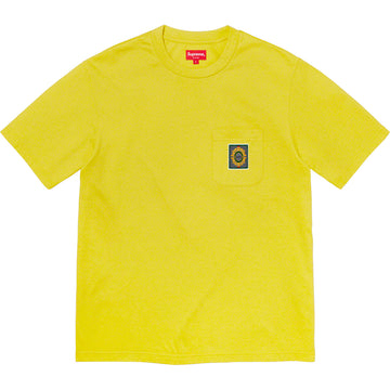 Supreme Crest Label Pocket Tee Mustard