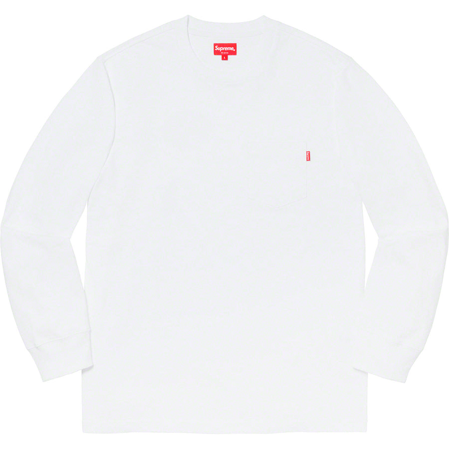 Supreme L/S Pocket Tee White
