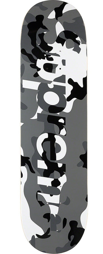 Supreme Camo Logo Skateboard Deck Snow Camo