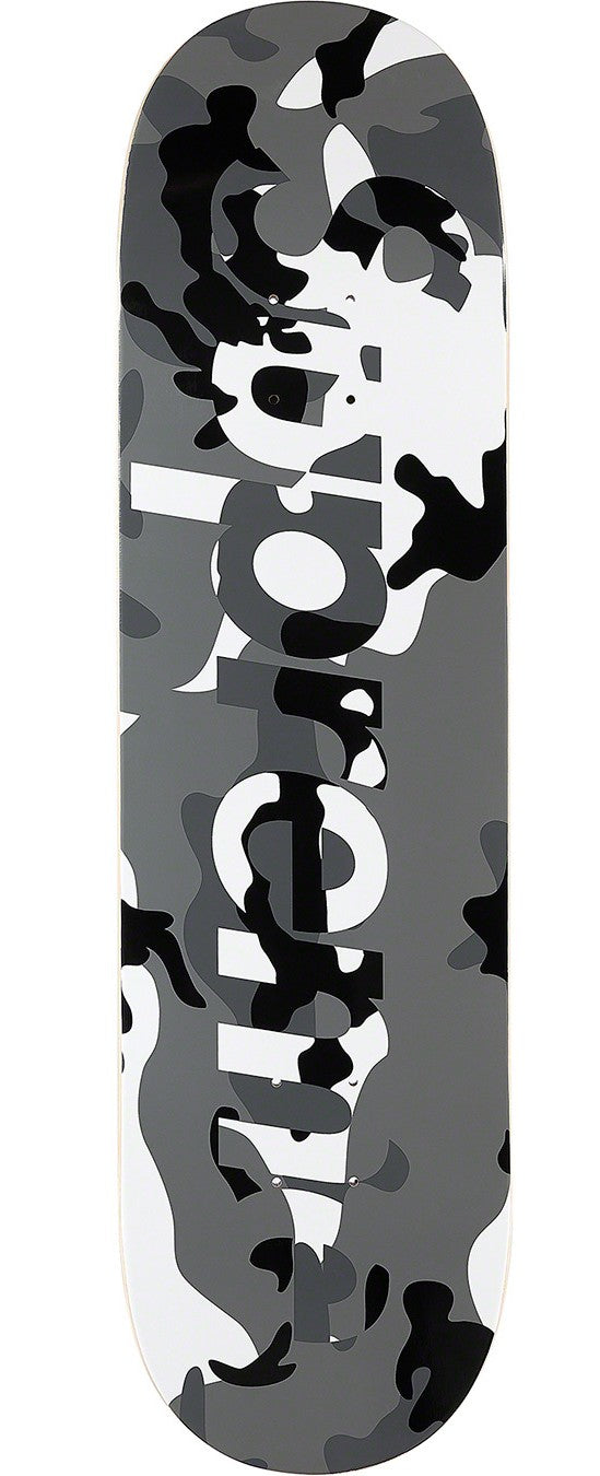 Supreme Camo Logo Skateboard Deck Snow Camo