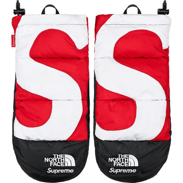 Supreme x The North Face S Logo Nuptse Mitts Red