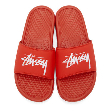 Nike Benassi Stussy Habanero Red