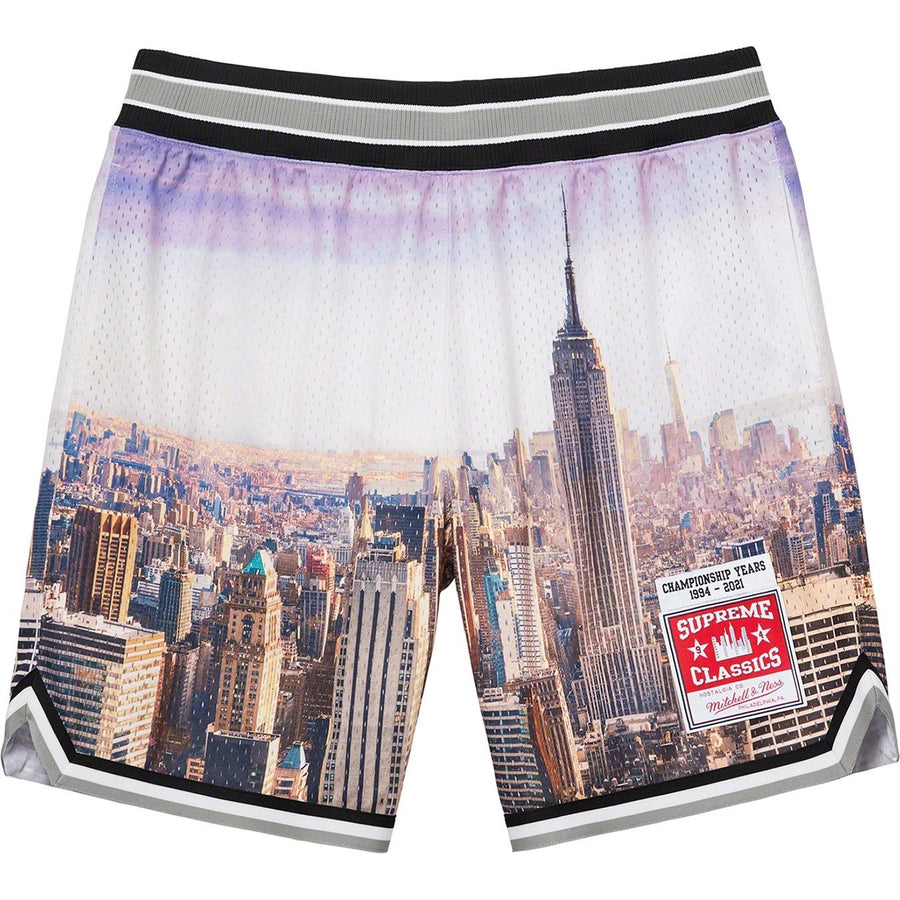 Supreme Mitchell & Ness Basketball Short Skyline (WORN)