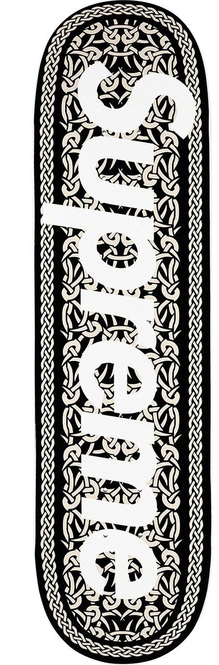 Supreme Celtic Knot Skateboard Deck Black