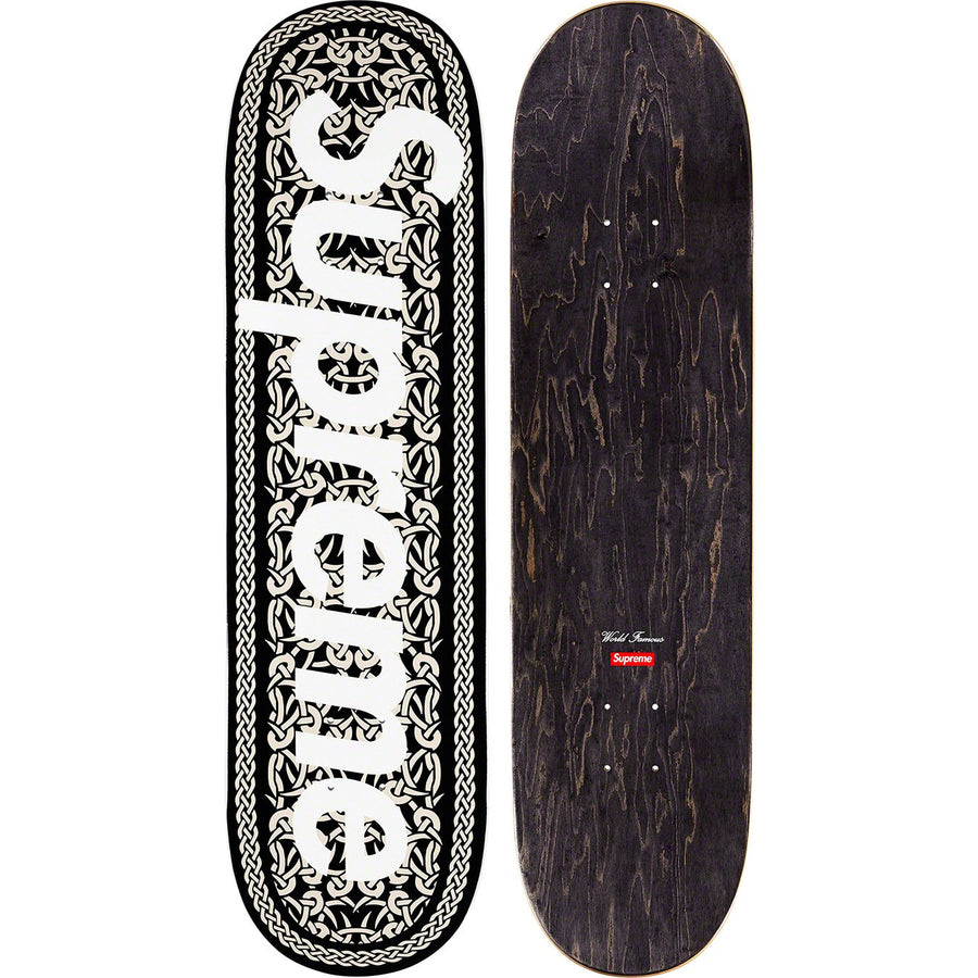 Supreme Celtic Knot Skateboard Deck Black