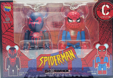 Marvel Medicom Bearbrick Mini Keychains (2 Pack) C Spider-Man & Spider-Man 2099