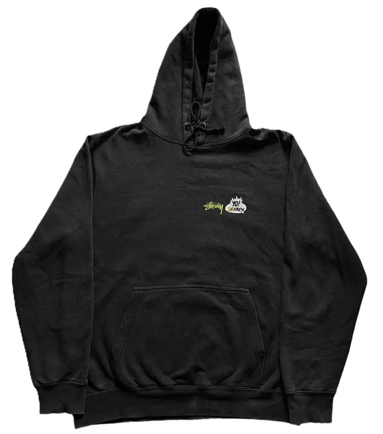 Stussy x Yo! MTV Raps De La Soul Hoodie Black (WORN)