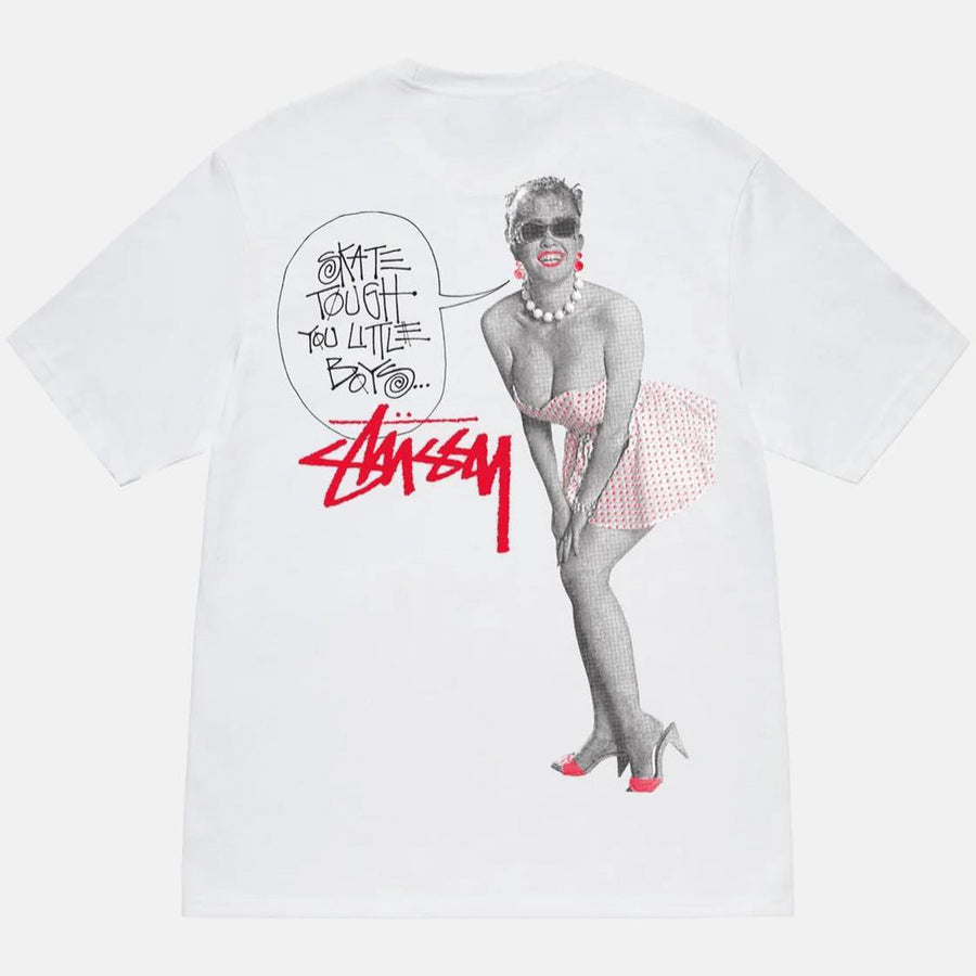 Stussy Skate Tough Tee White