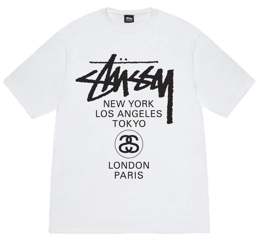 Stussy World Tour Tee (White)