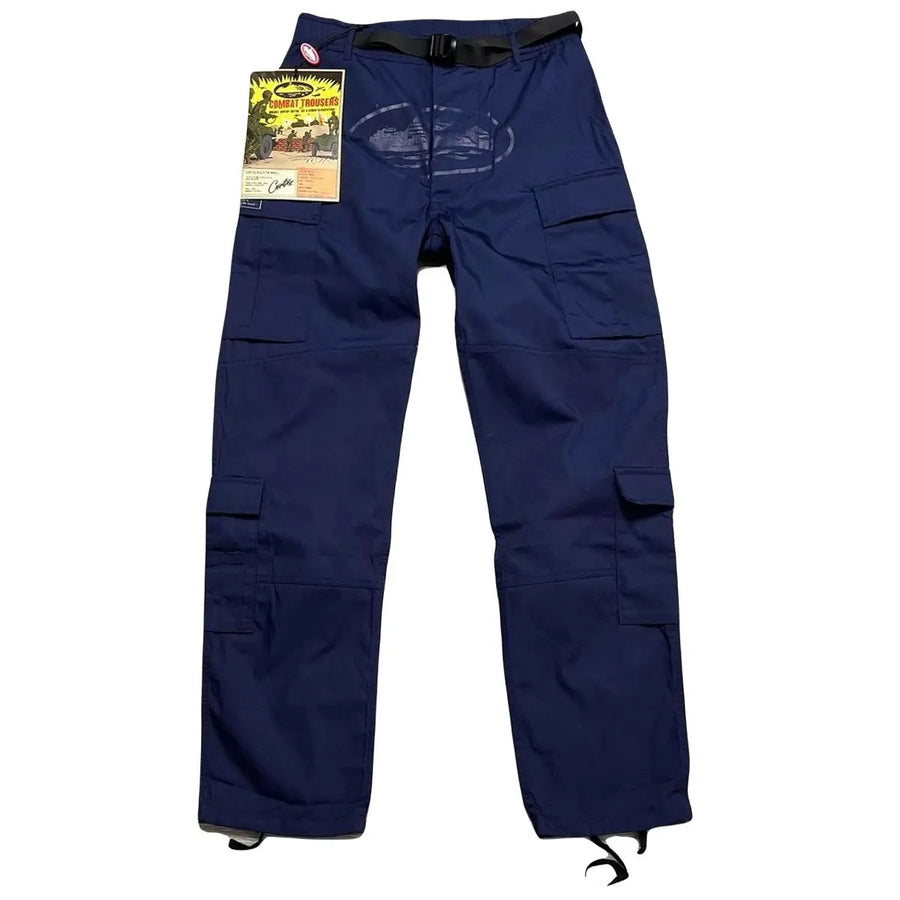 Corteiz Guerillaz* Cargo Pants Navy
