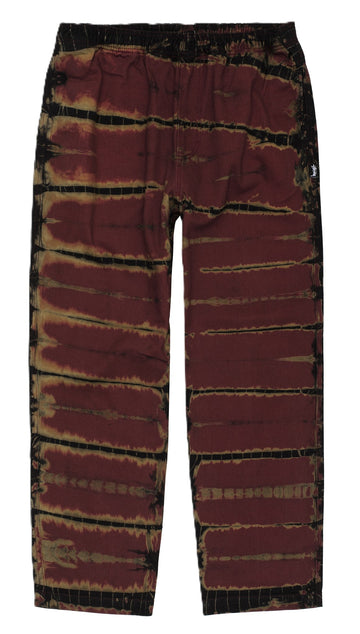 Stussy Rip Dye Beach Pant Red (WORN)