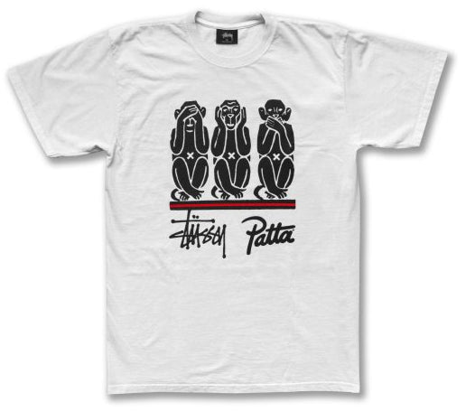 Stussy Patta AM8 Tee White