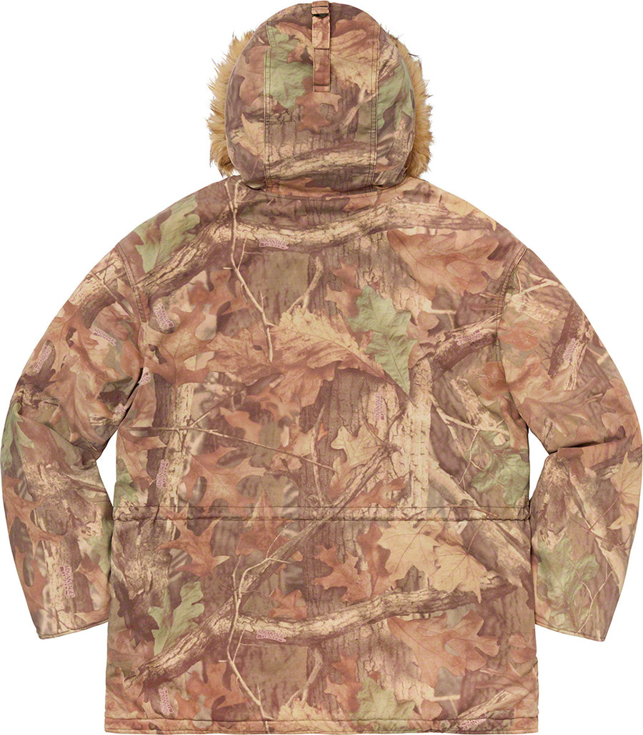 Supreme Spellout N-3B Parka Advantage Timber Camo (WORN)