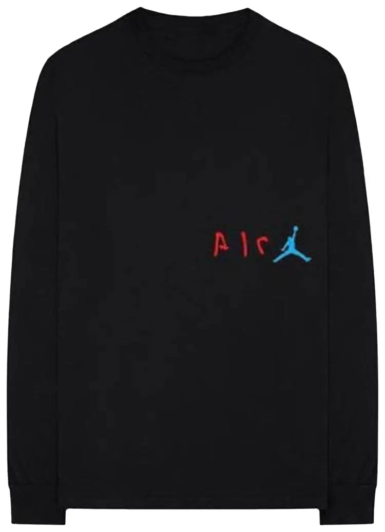Travis Scott x Jordan Air Cactus Jack L/S Tee Black (WORN)