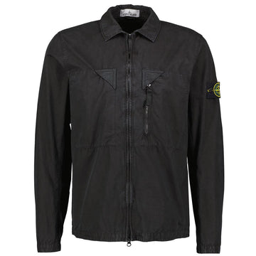 Stone Island Logo-patch Shirt Jacket Farfetch