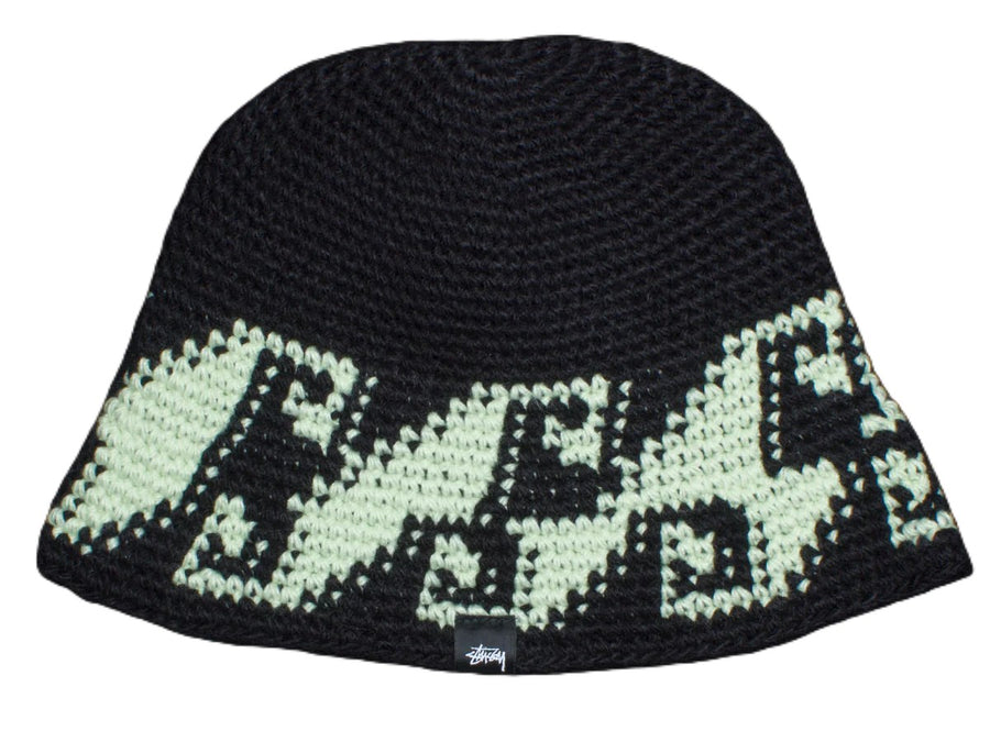 Stussy Waves Knit Beanie Black (WORN)