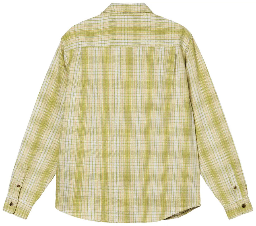 Stussy Beach Plaid Shirt Lime (WORN)