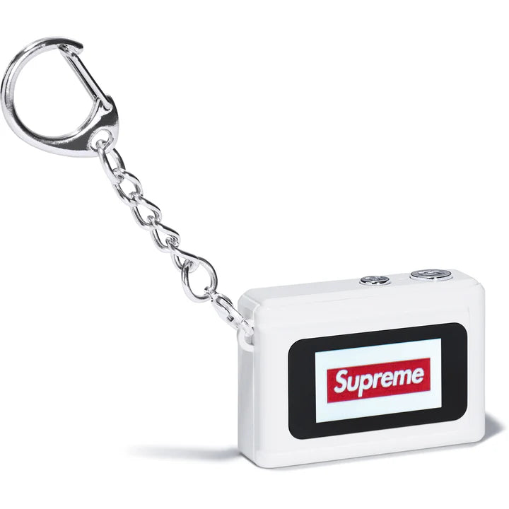 Supreme Digital Camera Keychain White