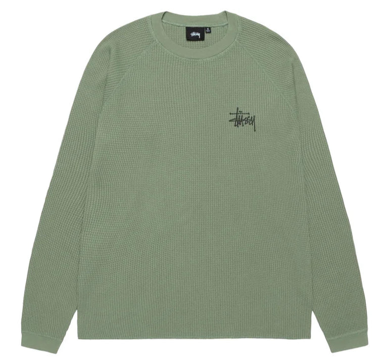 Stussy Raglan Basic Stock L/S Thermal Sage