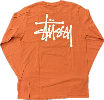Stussy Basic Logo L/S Tee (Peach)