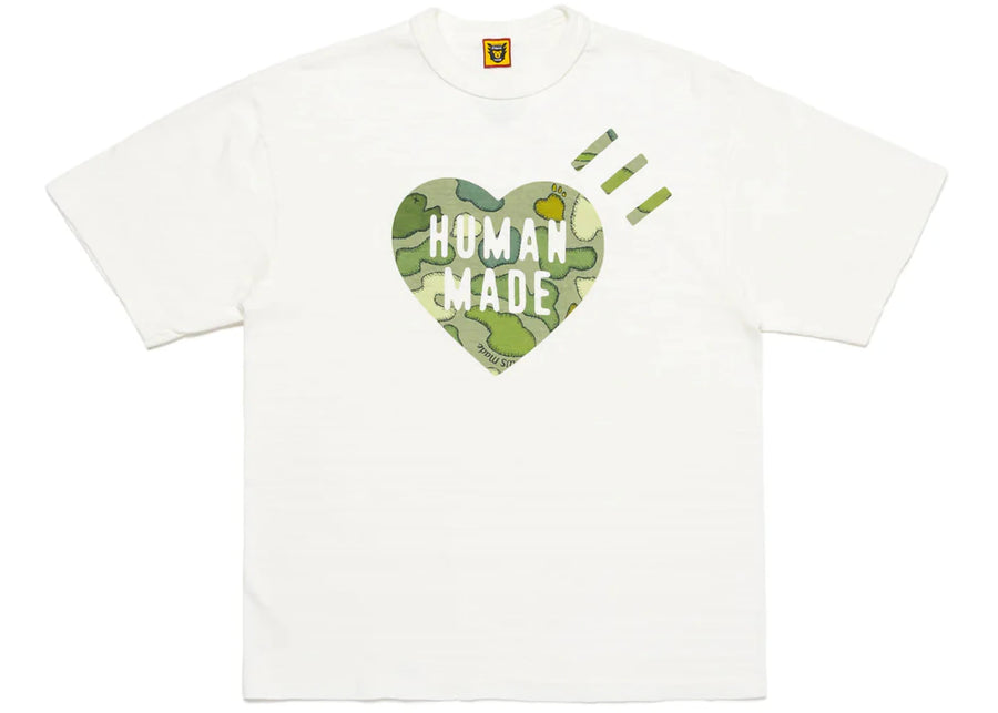 Human Made x KAWS Camo Tee White