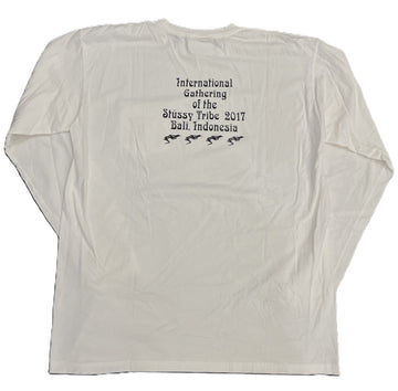 Stussy International Gathering Bali L/S Tee White