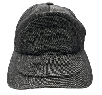 Stussy Big Link Low Pro Emboss Cap Black Denim (WORN)
