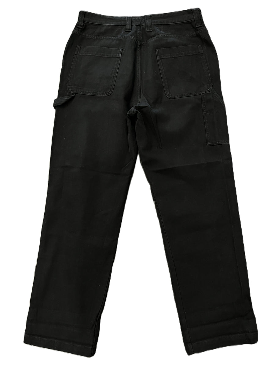 Stussy Double Knee Carpenter Work Pant Black (WORN)