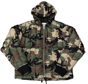Stussy Work Jacket Quilted Nylon Woodland Camo
