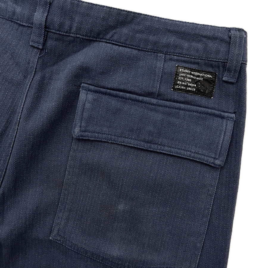 Stussy Vintage Harringbone Field Pant Navy (WORN)