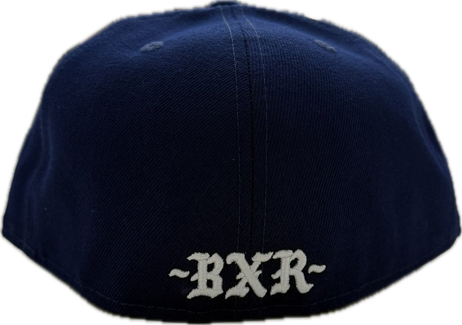 Born X Raised Rocker New Era Fitted Hat Blue