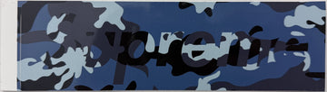 Supreme Camo Box Logo Sticker Blue