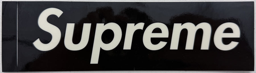 Supreme Clear Vinyl Box Logo Sticker Black